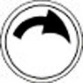 Springer Controls Co T.E.R., Rotate Clockwise Button Insert, Use w/ MIKE & VICTOR Pendants PRTA019MPI